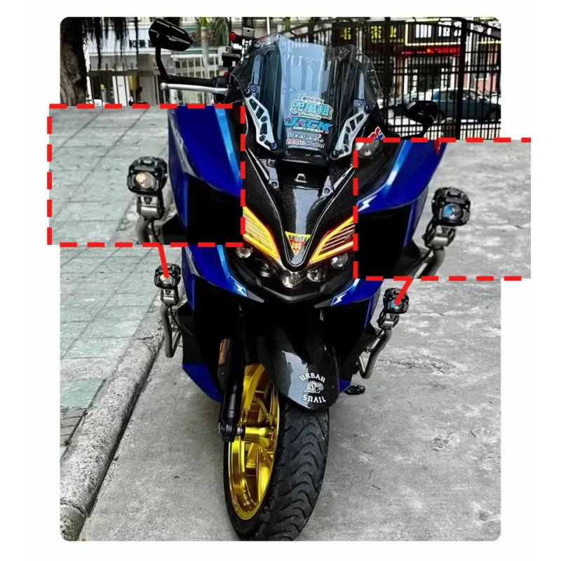 Motorcycle LED Spotlight Electric Vehicle Auxiliary Road High and Low Beam Headlight External Strong Light Super Bright
Motorcycle LED Spotlight Electric Vehicle Auxiliary Road High and Low Beam Headlight External Strong Light Super Bright