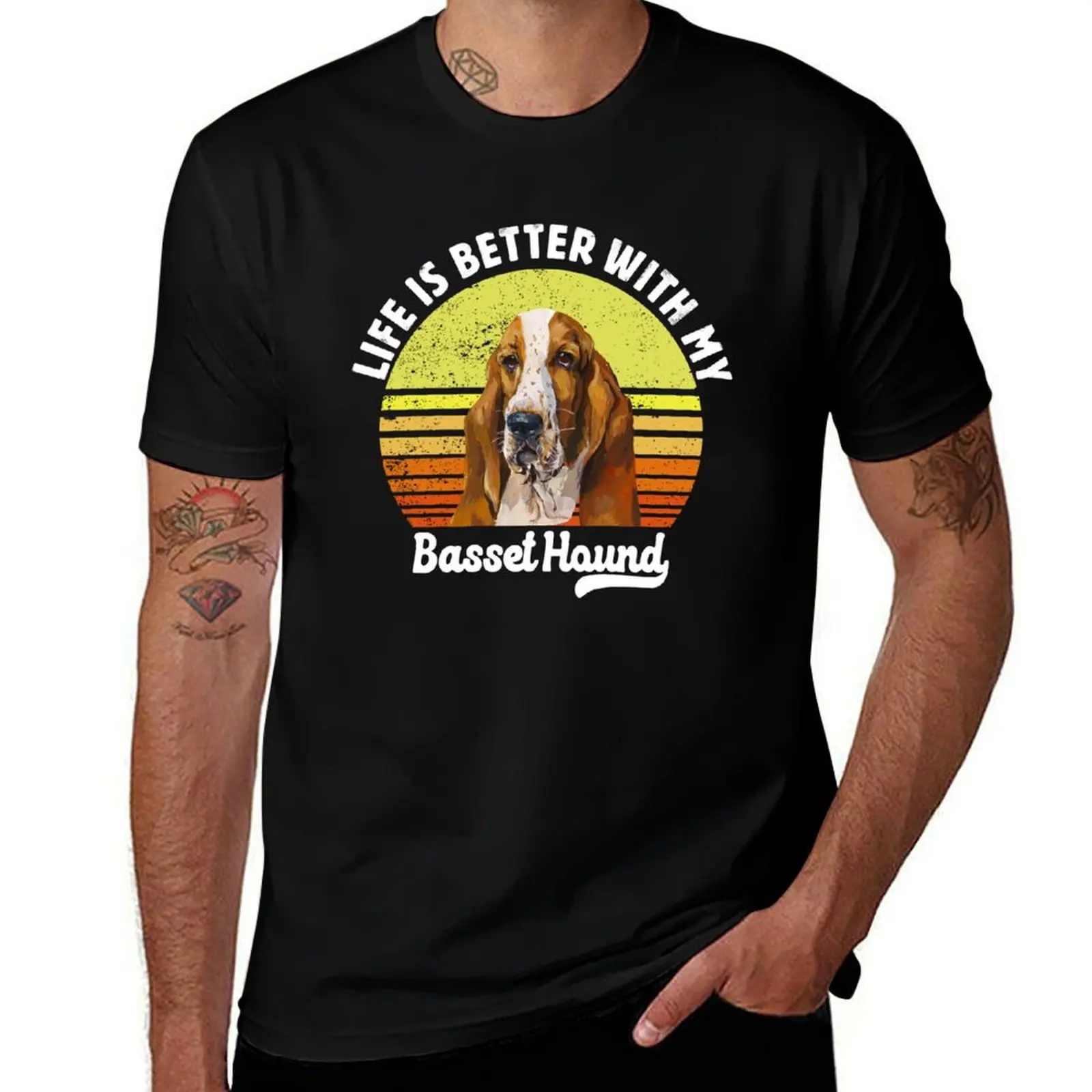 Life Is Better with My Basset hound Dog T-Shirt plain summer top fitted t shirts for men
Life Is Better with My Basset hound Dog T-Shirt plain summer top fitted t shirts for men