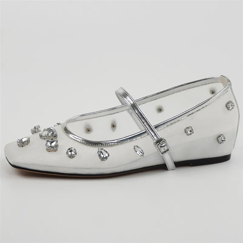 2024 New Fashionable Sexy Comfortable Women's Single Shoe Mesh Breathable Rhinestone Decoration Bling Bling Elegant Sandals
2024 New Fashionable Sexy Comfortable Women's Single Shoe Mesh Breathable Rhinestone Decoration Bling Bling Elegant Sandals