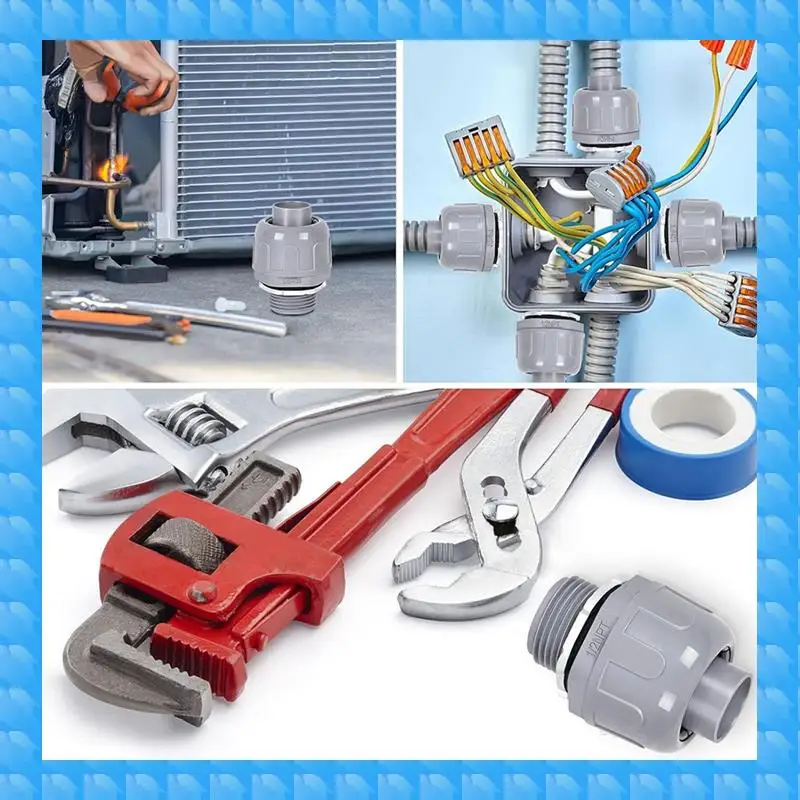 ETRT 30 Pcs 1/2 Inch Liquid Tight Connector PVC Electrical Conduit Fittings Connector Flexible Conduit Connector For Home
ETRT 30 Pcs 1/2 Inch Liquid Tight Connector PVC Electrical Conduit Fittings Connector Flexible Conduit Connector For Home