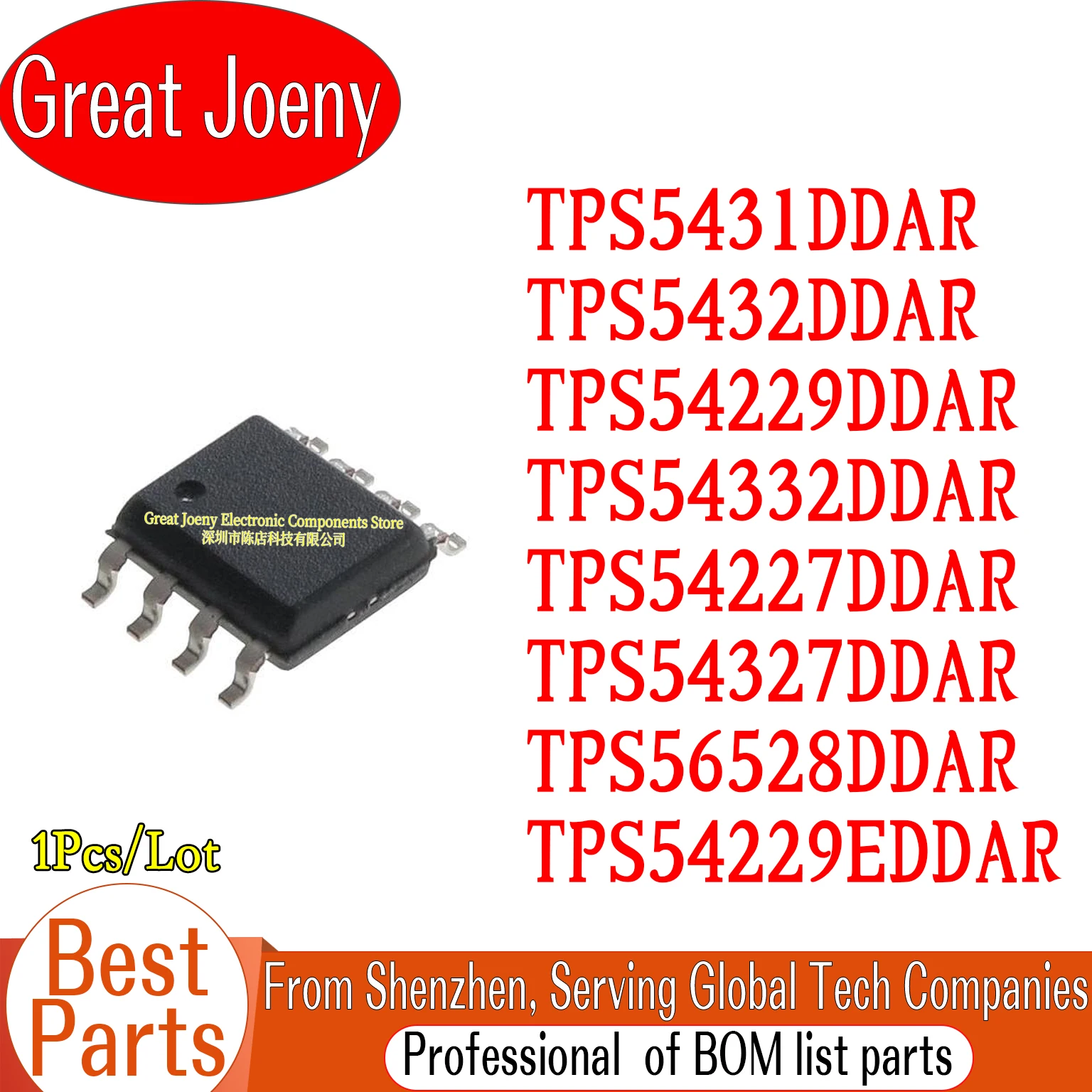 100% New Original TPS5431DDAR TPS5432DDAR TPS54229DDAR TPS54332DDAR TPS54227DDAR TPS54327DDAR TPS56528DDAR TPS54229EDDAR
100% New Original TPS5431DDAR TPS5432DDAR TPS54229DDAR TPS54332DDAR TPS54227DDAR TPS54327DDAR TPS56528DDAR TPS54229EDDAR