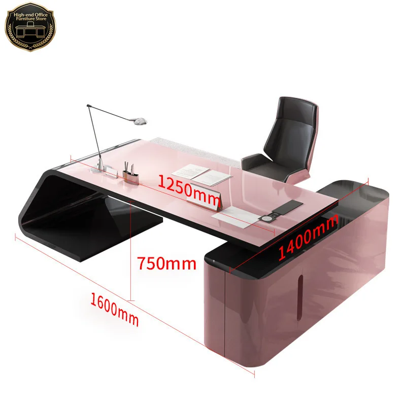 Desk Stylish Simple Ladies Boss Table Pink Manager Table Creative Office Chair Combination
Desk Stylish Simple Ladies Boss Table Pink Manager Table Creative Office Chair Combination