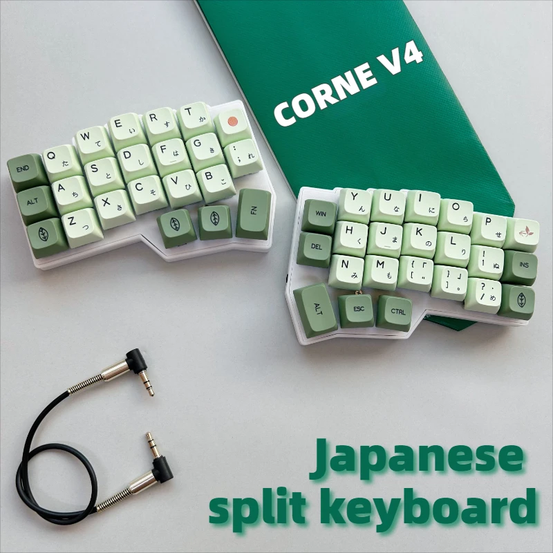CORNE V4 Split Keyboard Kit Collocation Japanese Keycap Wired RGB Hot-swappable Support VIAL Left and Right Hand Split Keyboard
CORNE V4 Split Keyboard Kit Collocation Japanese Keycap Wired RGB Hot-swappable Support VIAL Left and Right Hand Split Keyboard