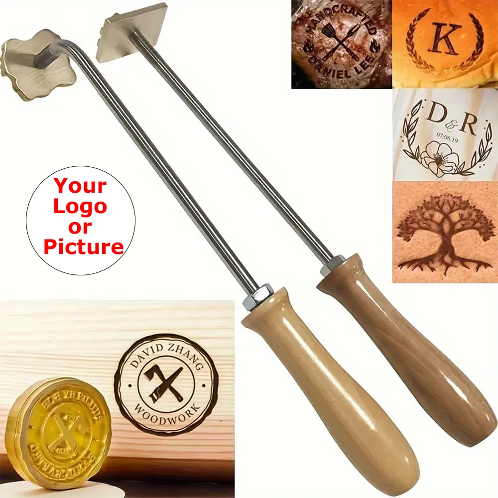 Custom Logo Branding Iron and Handle Heating Stamp Personalized Hot Brass for Bakery Cake Burger Wood Diy Gift Stamping Mold
Custom Logo Branding Iron and Handle Heating Stamp Personalized Hot Brass for Bakery Cake Burger Wood Diy Gift Stamping Mold