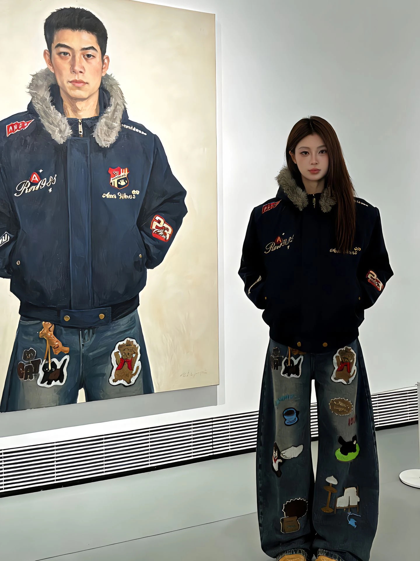 Cotton Parka Coat with Fur Collar And Embroidered Bae for Men Winter Warm Thiened Jaet Hooded Casual Outerwear
Cotton Parka Coat with Fur Collar And Embroidered Bae for Men Winter Warm Thiened Jaet Hooded Casual Outerwear