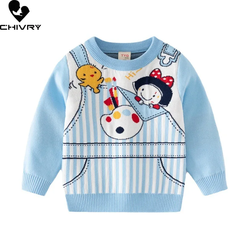 New 2023 Autumn Winter Baby Girls Round Neck Pullover Sweater Kids Cartoon Jacquard Thick Knitted Jumper Sweaters Clothing
New 2023 Autumn Winter Baby Girls Round Neck Pullover Sweater Kids Cartoon Jacquard Thick Knitted Jumper Sweaters Clothing