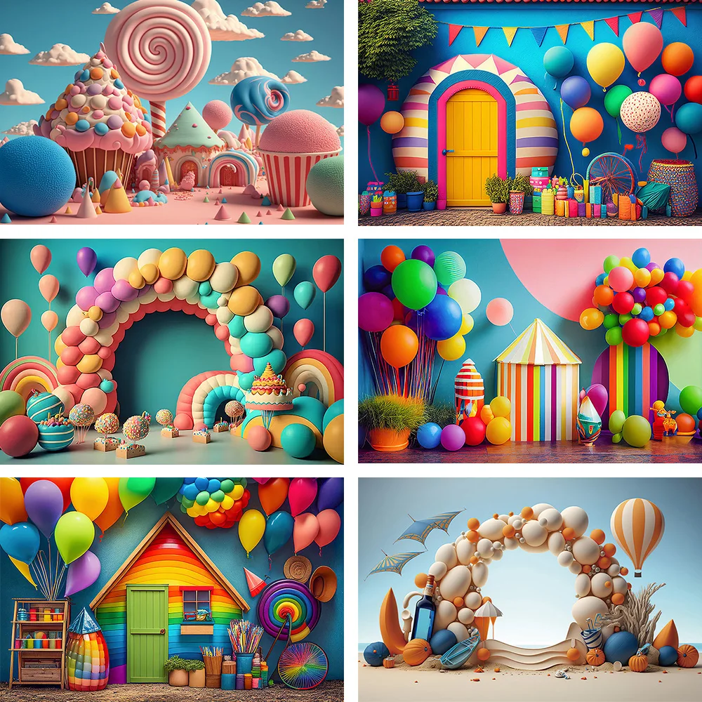 Avezano 3D Colorful Hot Air Background Candy World Birthday Arch Balloons Gate Children Portrait Photography Backdrop Photo Prop
Avezano 3D Colorful Hot Air Background Candy World Birthday Arch Balloons Gate Children Portrait Photography Backdrop Photo Prop