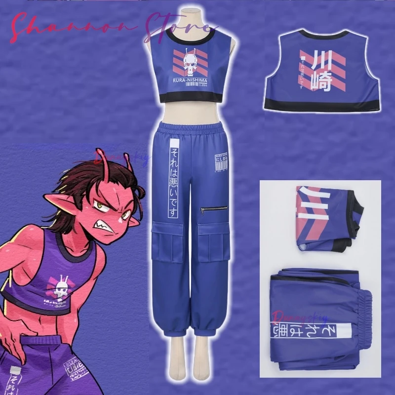 Новинка 2024 года Galaxy Daidoji Ruka Ishio Tetta Kurusu Maki, косплей 코스프레, синий топ без рукавов, брюки-карго, аниме, наряд в уличном стиле
Новинка 2024 года Galaxy Daidoji Ruka Ishio Tetta Kurusu Maki, косплей 코스프레, синий топ без рукавов, брюки-карго, аниме, наряд в уличном стиле