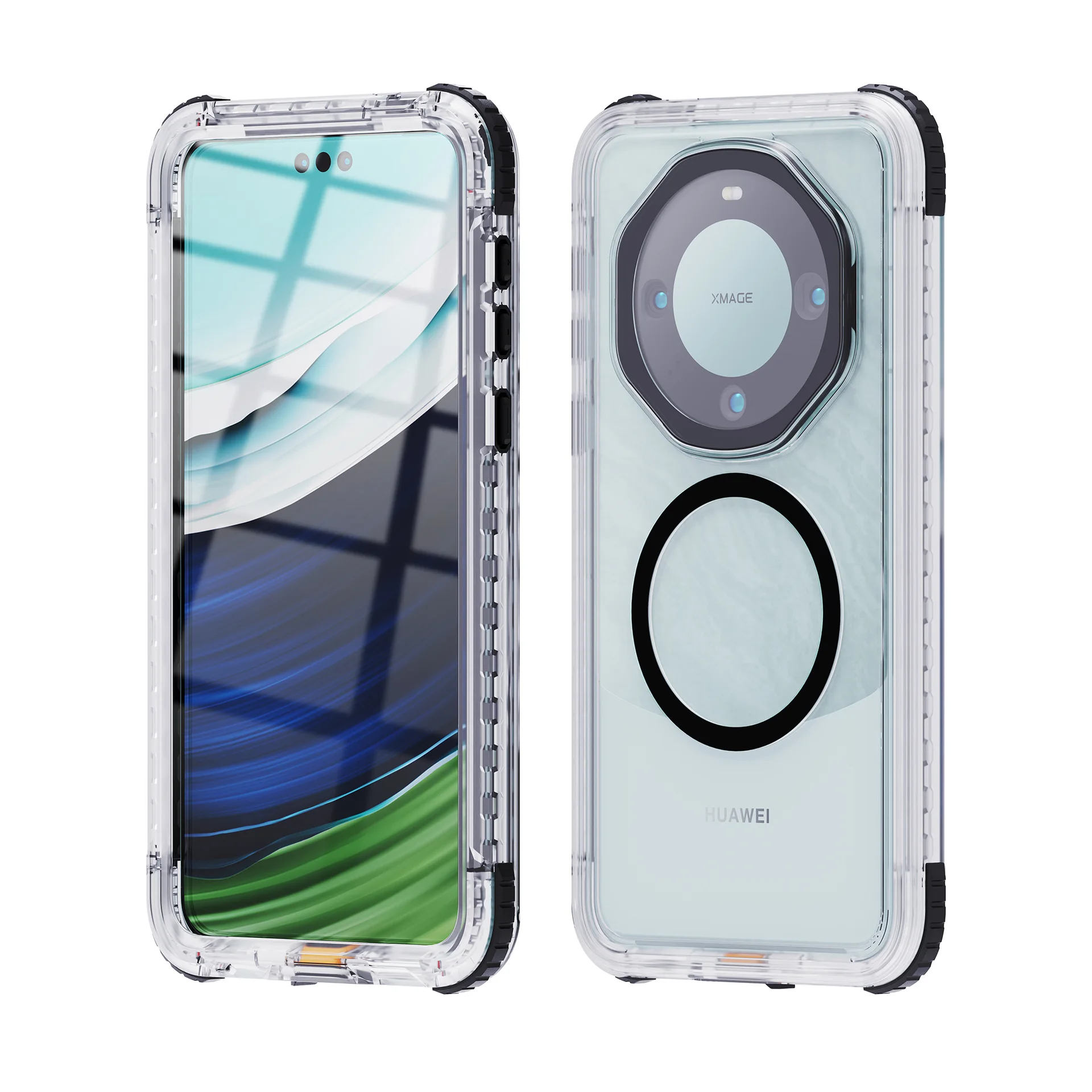 Waterproof case applies to Huawei Mate60Pro wireless charger MagSafe magnetic all-inclusive waterproof case
Waterproof case applies to Huawei Mate60Pro wireless charger MagSafe magnetic all-inclusive waterproof case