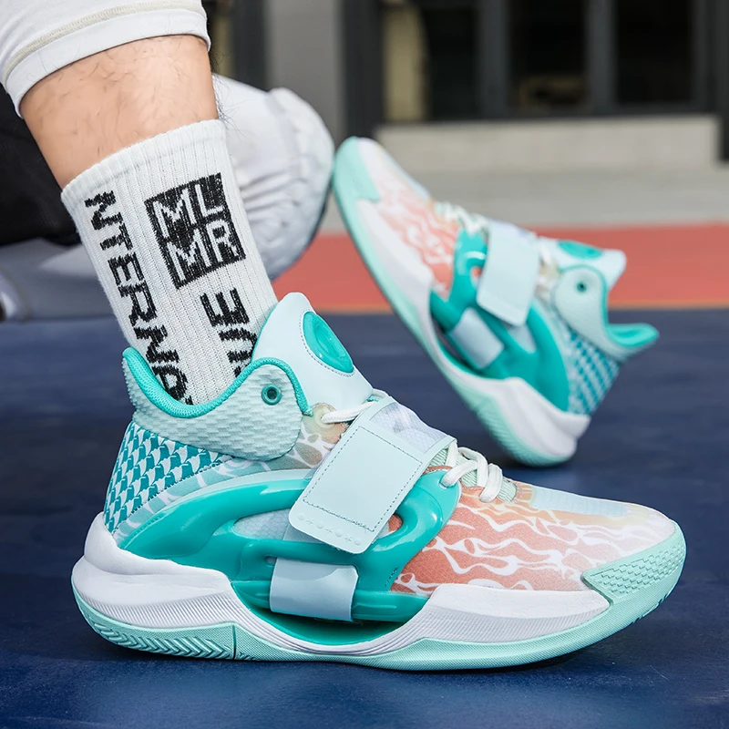 Баскетбольные кроссовки унисекс — легкая, нескользящая мягкая подошва, дышащая сетка, светятся в темноте, высокоэластичные для бега и спорта
Баскетбольные кроссовки унисекс — легкая, нескользящая мягкая подошва, дышащая сетка, светятся в темноте, высокоэластичные для бега и спорта