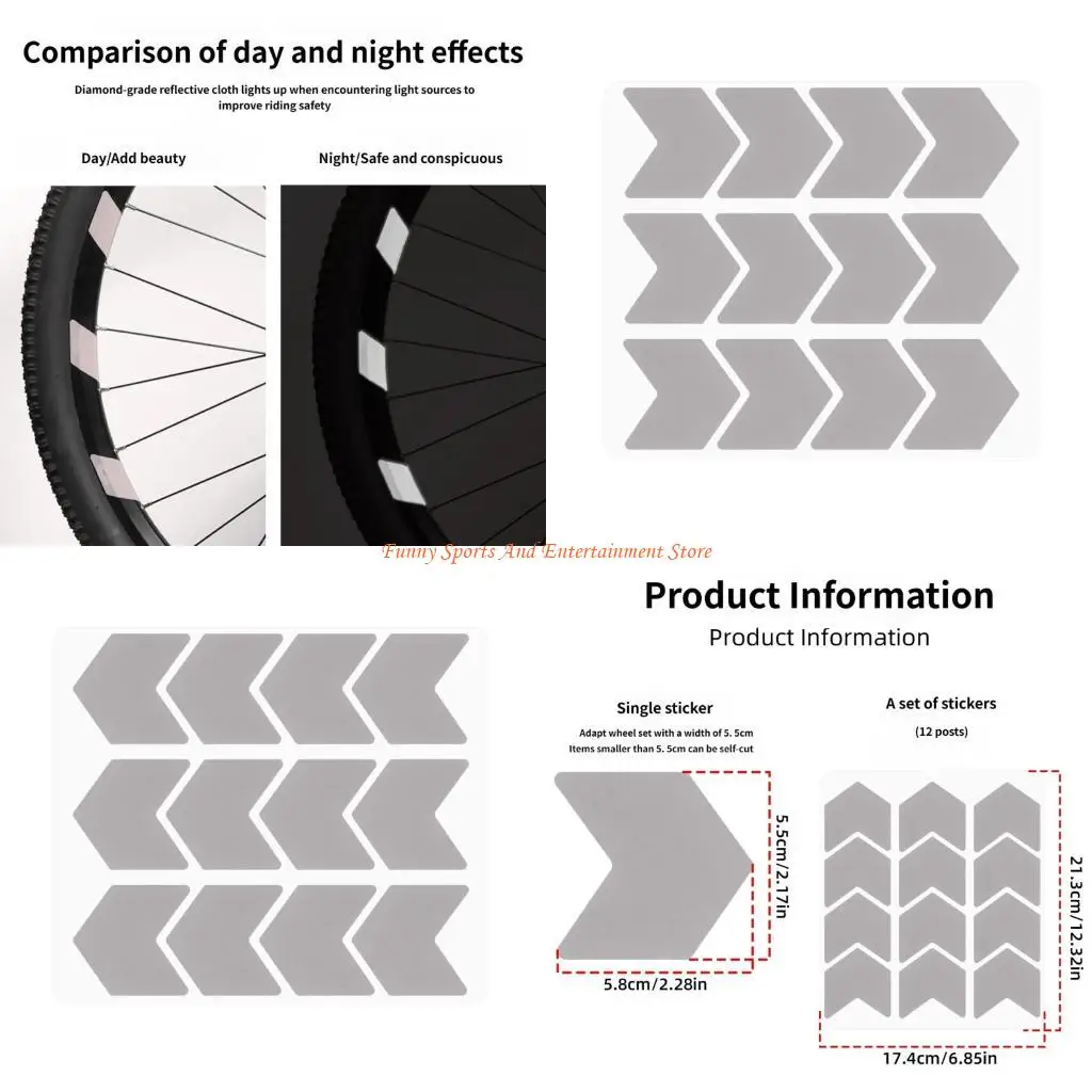 C4DE Adhesive Bicycles Wheel Reflectors Easy Mounting Bike Reflector Decals Road Bike Spoke Reflective Sticker Enduring
C4DE Adhesive Bicycles Wheel Reflectors Easy Mounting Bike Reflector Decals Road Bike Spoke Reflective Sticker Enduring