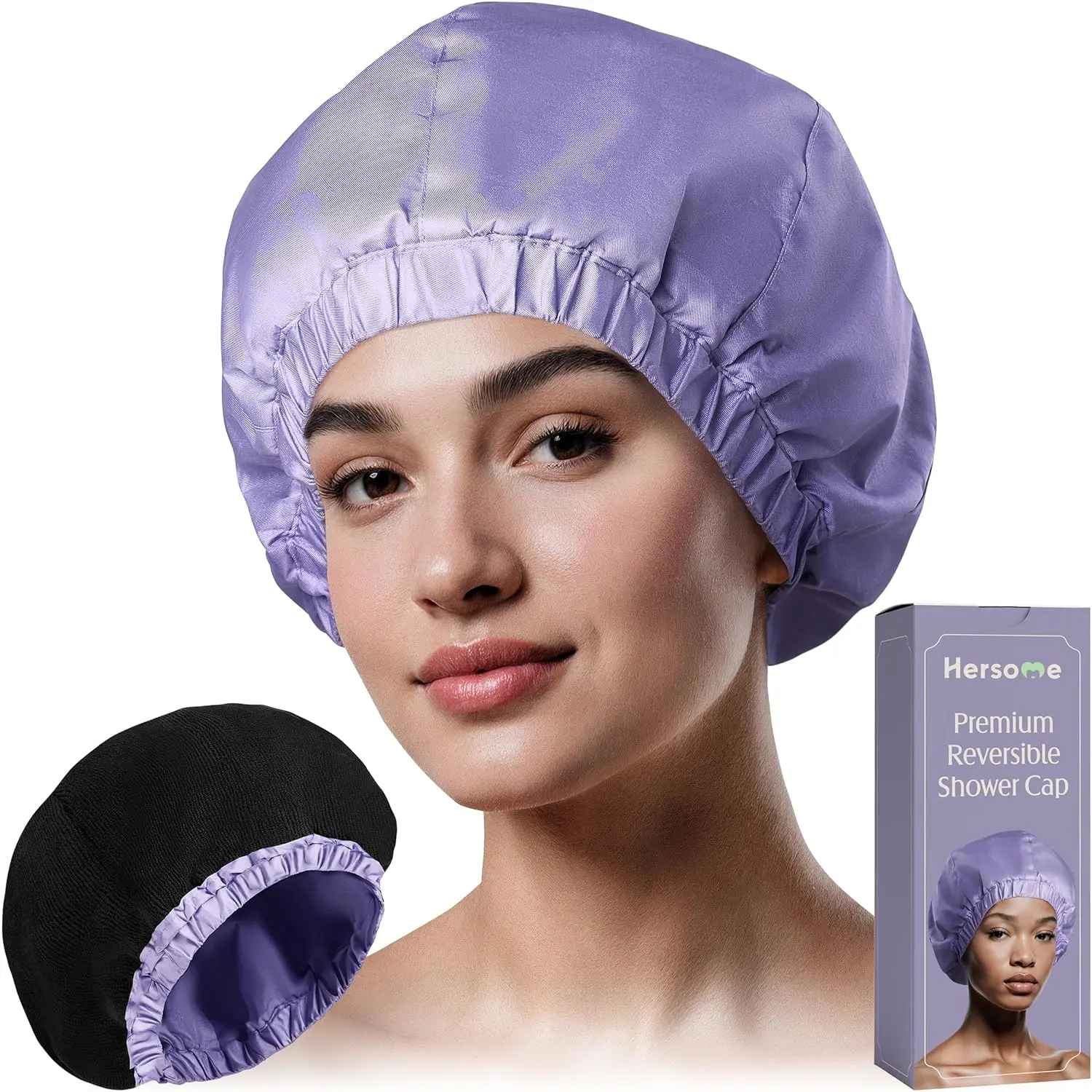 Large Shower Cap for Long Hair with Terry Cloth Lining, Reusable Waterproof Cap for Curls and Braids
Large Shower Cap for Long Hair with Terry Cloth Lining, Reusable Waterproof Cap for Curls and Braids