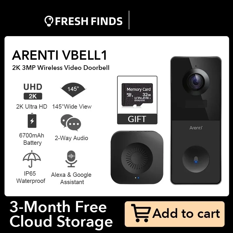 Top Outdoor Wireless Door Bell Surveillance WIFI Camera 2K Ultra HD Night Version 6700mAh Battery Rechargeable Video Intercom
Top Outdoor Wireless Door Bell Surveillance WIFI Camera 2K Ultra HD Night Version 6700mAh Battery Rechargeable Video Intercom