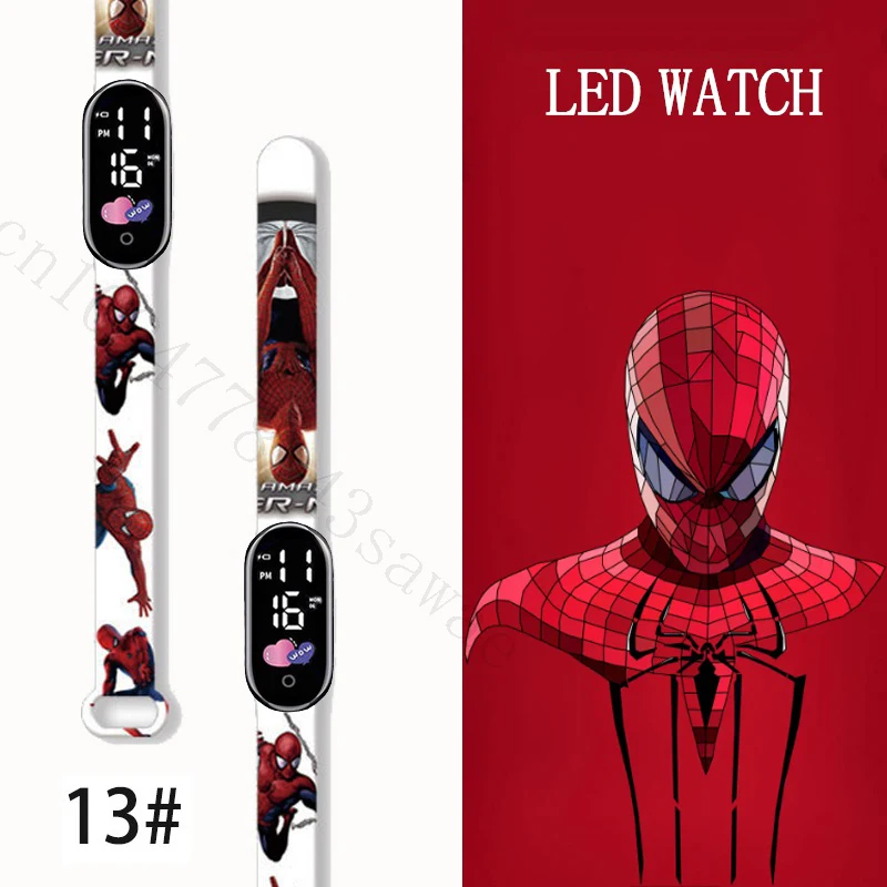 MINISO Spiderman Kid's Watches Men Sport Wristband Bracelet Waterproof Children Digital Watch Boys LED Clock Gift
MINISO Spiderman Kid's Watches Men Sport Wristband Bracelet Waterproof Children Digital Watch Boys LED Clock Gift