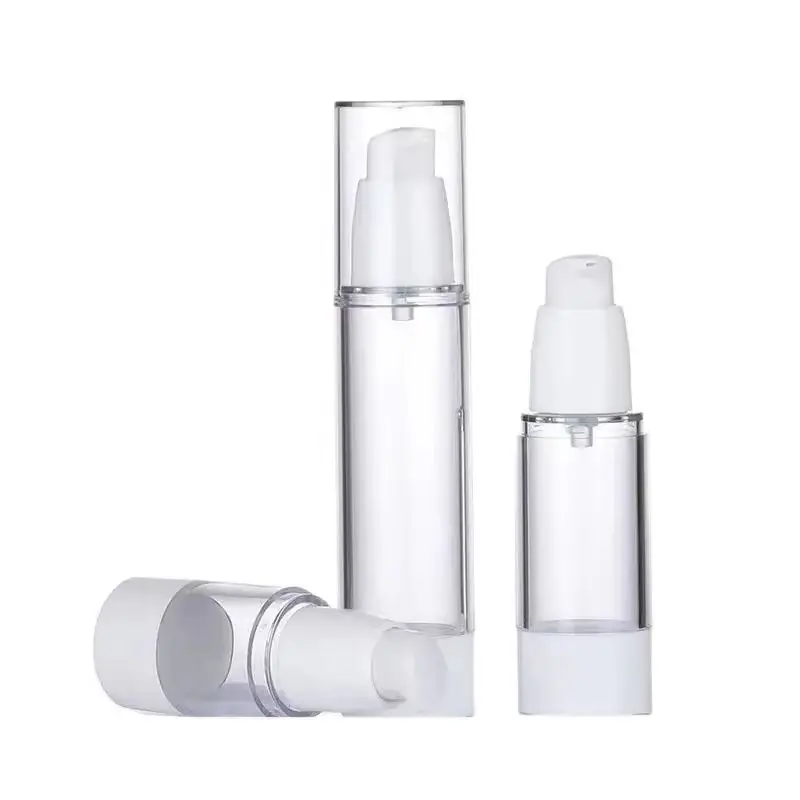 50pcs Clear Empty Vacuum Refillable Bottles White Lotion Pump As Plastic Cosmetic Packaging Airless Bottle 15ml 30ml 50ml
50pcs Clear Empty Vacuum Refillable Bottles White Lotion Pump As Plastic Cosmetic Packaging Airless Bottle 15ml 30ml 50ml