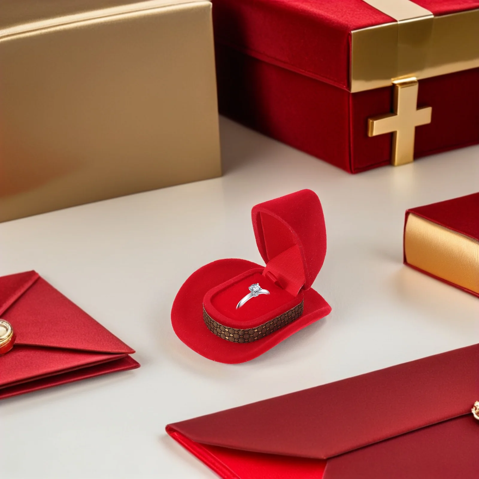 3Pcs Creative Ring Boxes Cowboy Hat Vintage Western Jewelry Display Case Engagement Wedding Storage Holder Jewelry Box for Rings
3Pcs Creative Ring Boxes Cowboy Hat Vintage Western Jewelry Display Case Engagement Wedding Storage Holder Jewelry Box for Rings