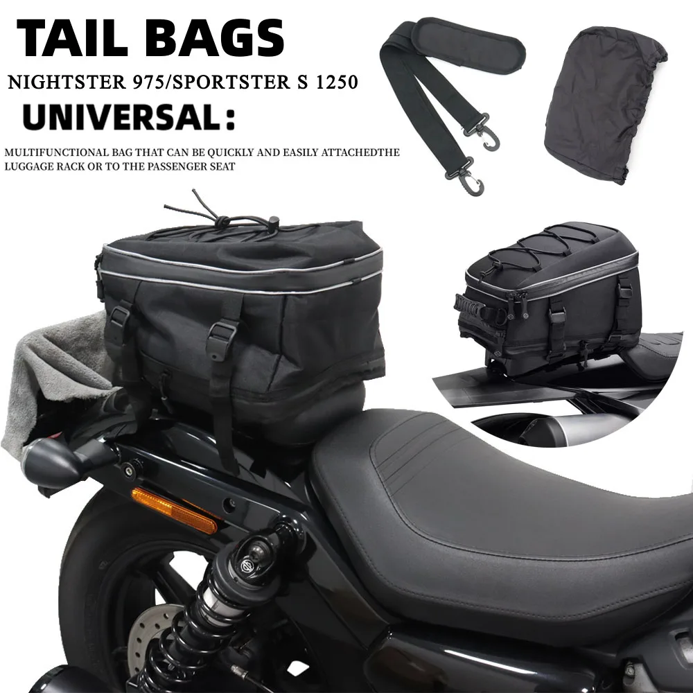 23 Motorcycle Waterproof Tail Bag Multifunction Motorcycle Rear Seat Bag High Capacity FOR Sportster S 1250 RH1250 Nightster 975
23 Motorcycle Waterproof Tail Bag Multifunction Motorcycle Rear Seat Bag High Capacity FOR Sportster S 1250 RH1250 Nightster 975