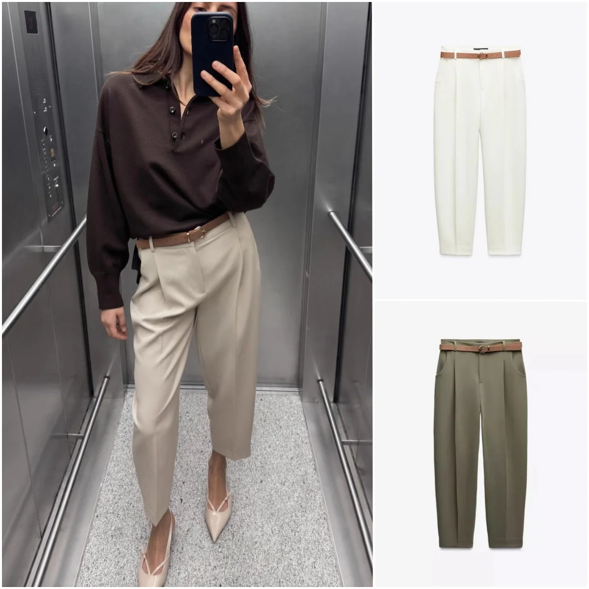 Spring New Arrival Women's High Waist Ankle-Length Casual Pants Belted Multi-Color Elegant Pleated Trousers 9929022
Spring New Arrival Women's High Waist Ankle-Length Casual Pants Belted Multi-Color Elegant Pleated Trousers 9929022
