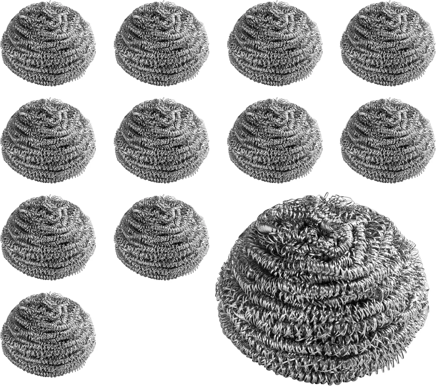 Extra Large 50g Stainless Steel Scrubbers Set of 12 for Heavy-Duty Cleaning Pots Pans Grills
Extra Large 50g Stainless Steel Scrubbers Set of 12 for Heavy-Duty Cleaning Pots Pans Grills