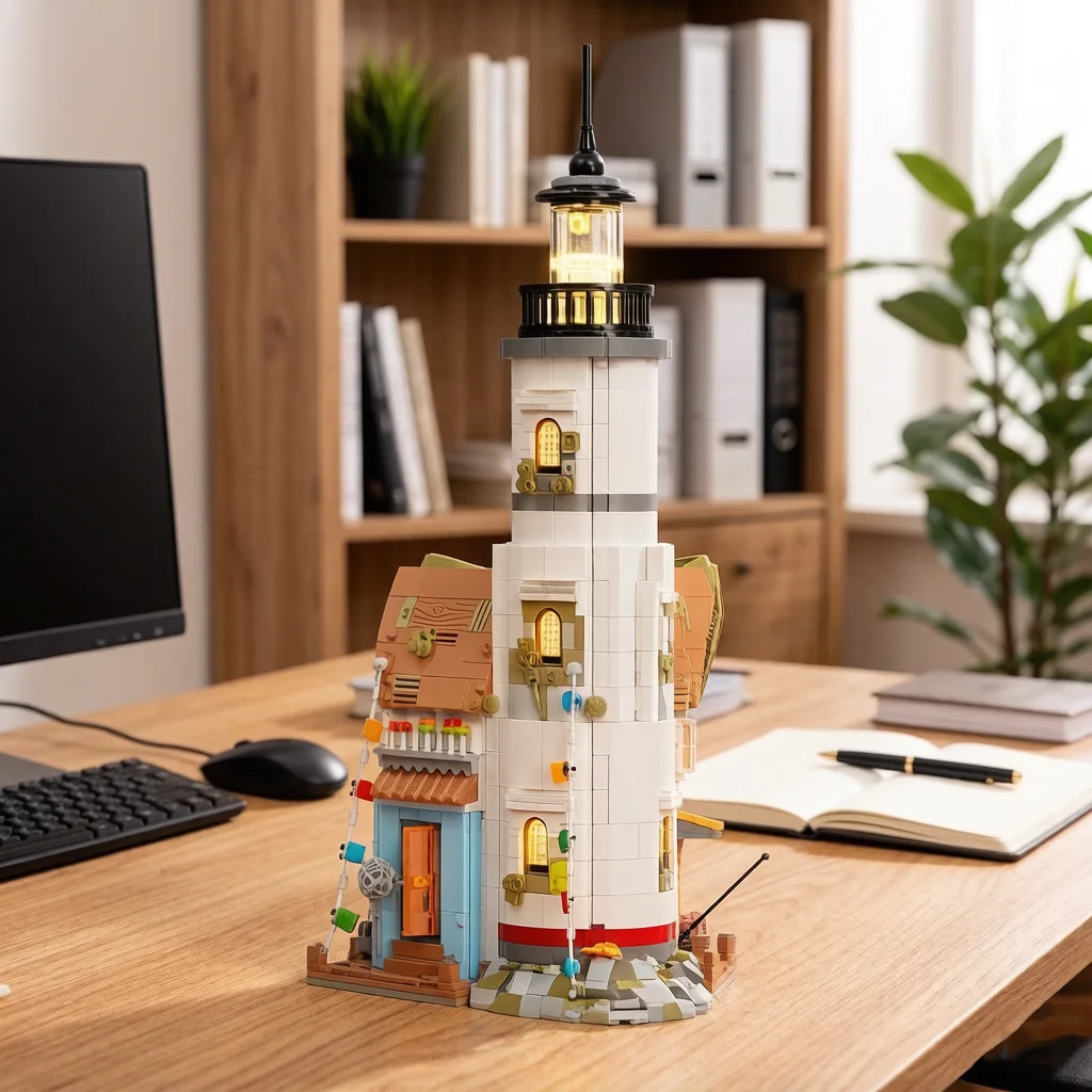 iDEA Street View Building Block Isolated Island Lighthouse Bricks 3D Model Streetscape Toys Collection With Light For Gifts
iDEA Street View Building Block Isolated Island Lighthouse Bricks 3D Model Streetscape Toys Collection With Light For Gifts
