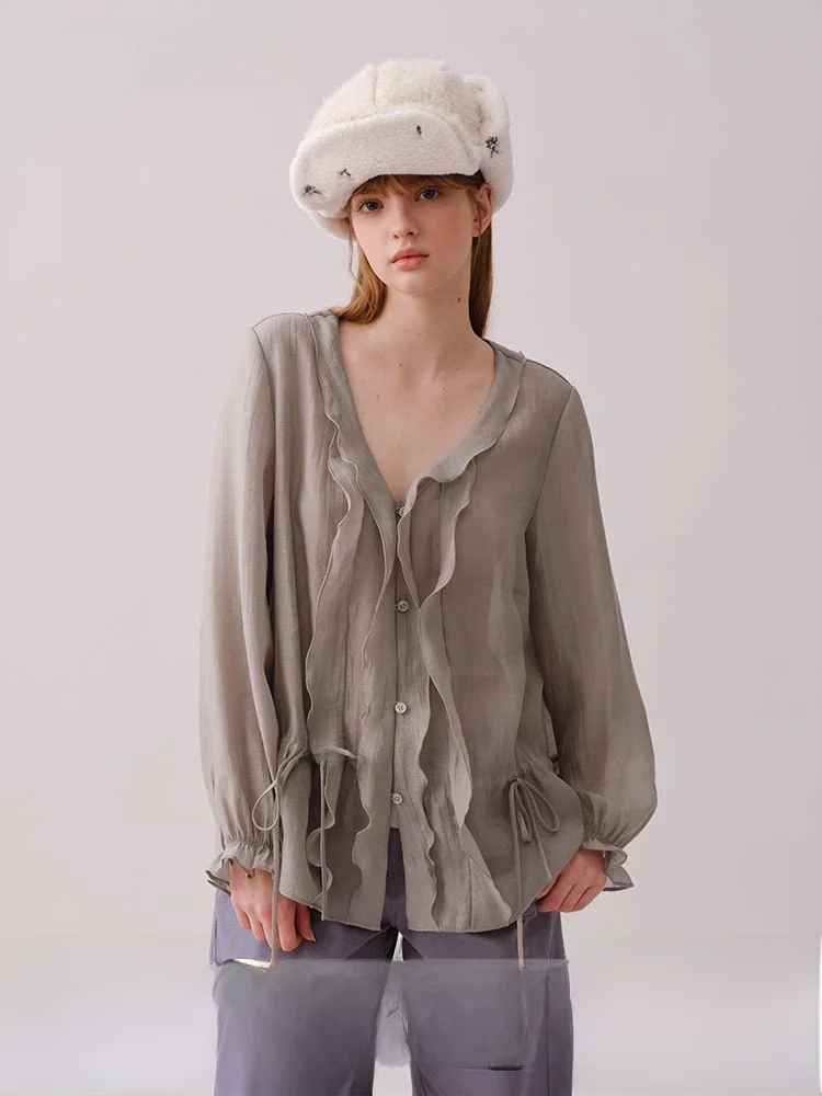 Moonmoi Romantic f Open Fraance Lightweight Lenzing Blend V-ne Design Women's irt Ele Sle Long Sve Breathable
Moonmoi Romantic f Open Fraance Lightweight Lenzing Blend V-ne Design Women's irt Ele Sle Long Sve Breathable