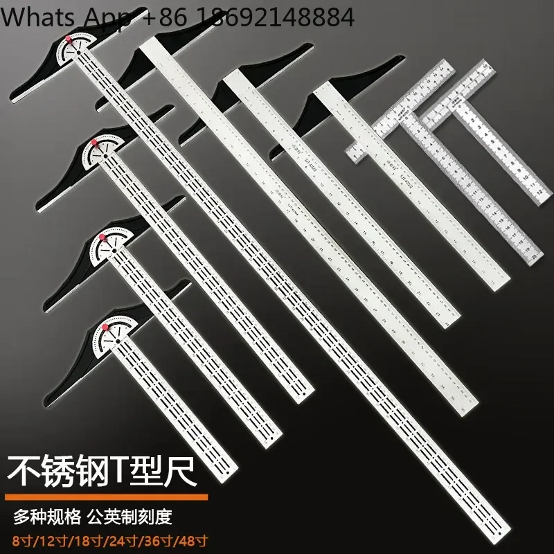 T-shaped Movable Angle Ruler T-square Protractor Edge Scale for Woodworkers Edge Rule
T-shaped Movable Angle Ruler T-square Protractor Edge Scale for Woodworkers Edge Rule
