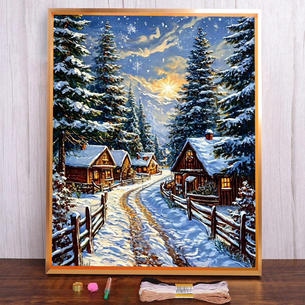 Пейзаж Зимняя дорога Набор для вышивки крестом DIY Вышивка Ручная работа Вязание Швейная упаковка Акции для взрослых
Пейзаж Зимняя дорога Набор для вышивки крестом DIY Вышивка Ручная работа Вязание Швейная упаковка Акции для взрослых