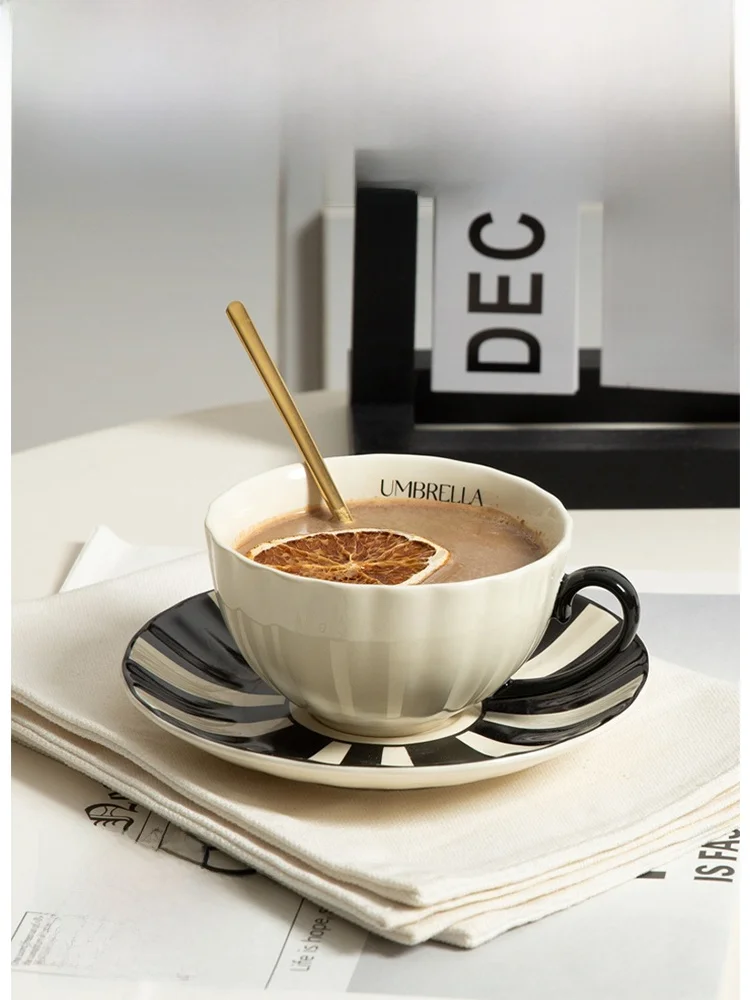 Tlife Black Ceramic Coffee Cup And Plate Set Vintage Nordic Style Creamy Black Color Dining Utensils for Coffee Lovers
Tlife Black Ceramic Coffee Cup And Plate Set Vintage Nordic Style Creamy Black Color Dining Utensils for Coffee Lovers