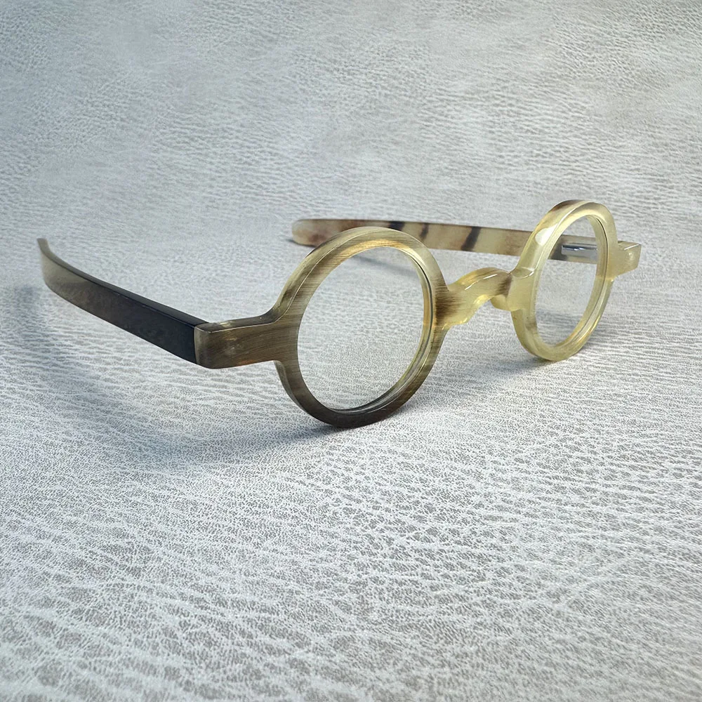 Eyeglass Frames Small Handmade Honey Horn Reading Men's Glasses Frame Round Unique Vintage Optical Prescription Eyeglasses
Eyeglass Frames Small Handmade Honey Horn Reading Men's Glasses Frame Round Unique Vintage Optical Prescription Eyeglasses