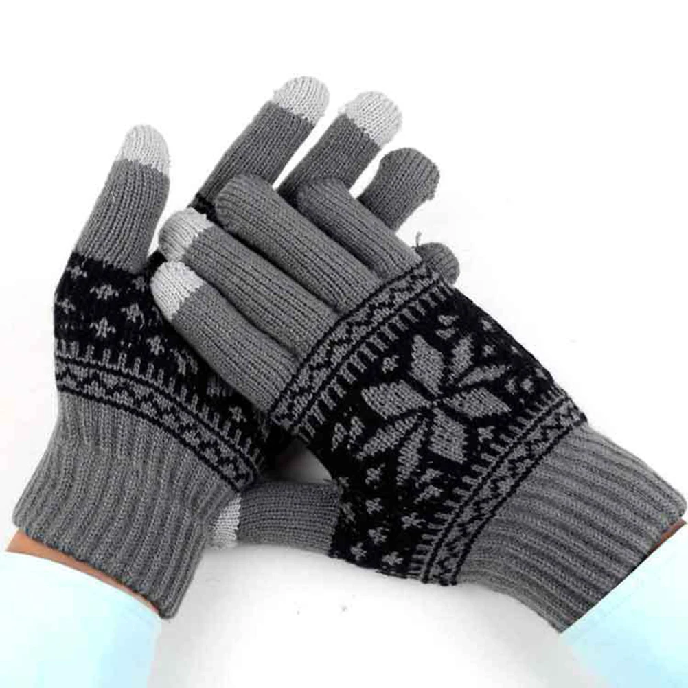 Women's Winter Knit Gloves Touch Screen Compatible Warm Mittens for Daily Wear Outdoor Activities Soft Comfortable Fit Random
Women's Winter Knit Gloves Touch Screen Compatible Warm Mittens for Daily Wear Outdoor Activities Soft Comfortable Fit Random