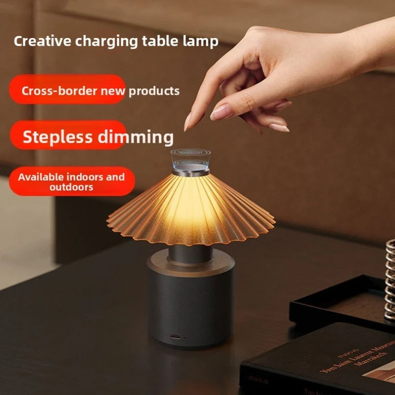 Nordic Pleated Table Lamp Solid Wood Luxury Aesthetic Desk Atmosphere Light Minimalist Bedside Night Lamp for Bedroom Decor
Nordic Pleated Table Lamp Solid Wood Luxury Aesthetic Desk Atmosphere Light Minimalist Bedside Night Lamp for Bedroom Decor