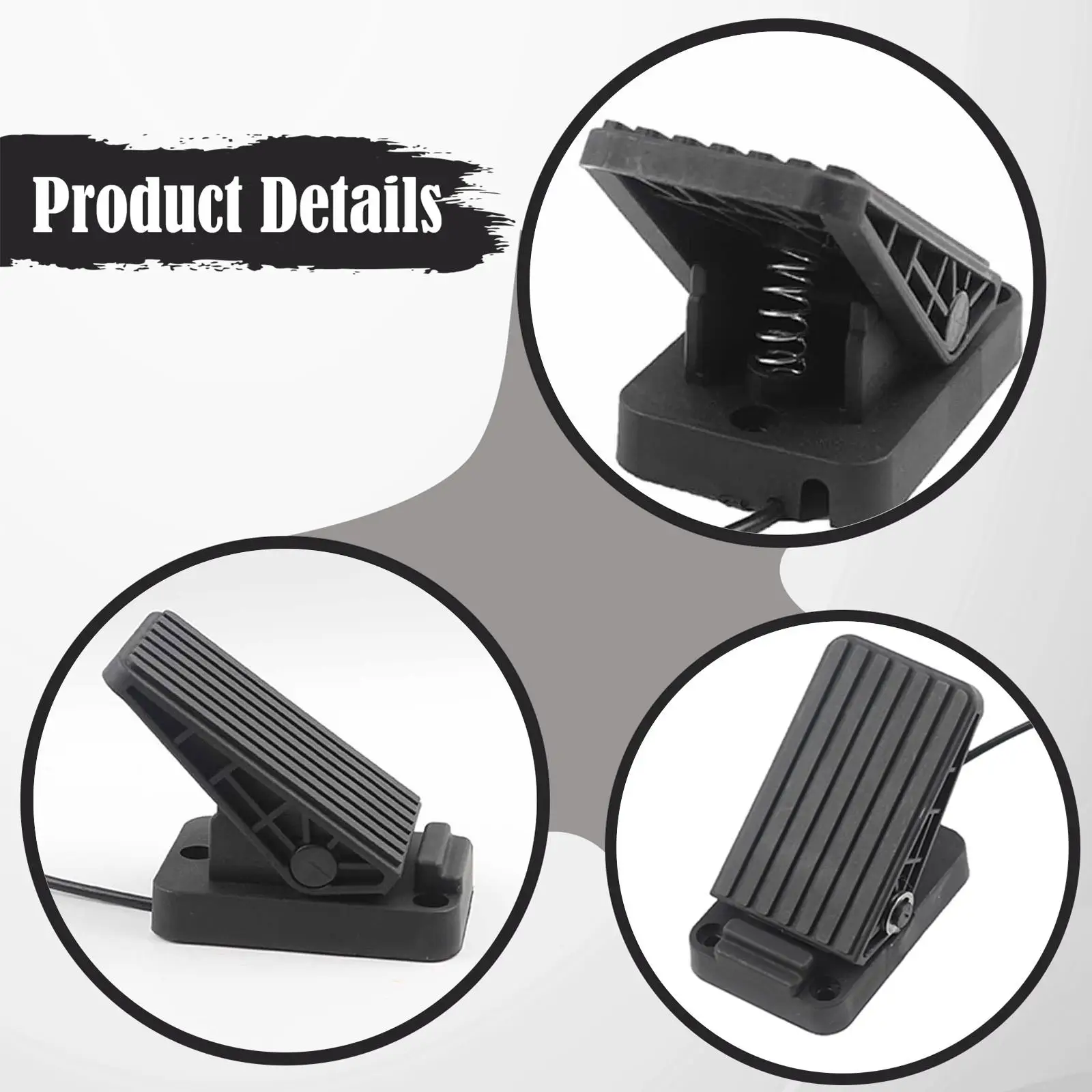 Easy Install Throttle Accelerator Foot Pedal ABS Compact Speed Controller for Go Kart Vehicles
Easy Install Throttle Accelerator Foot Pedal ABS Compact Speed Controller for Go Kart Vehicles