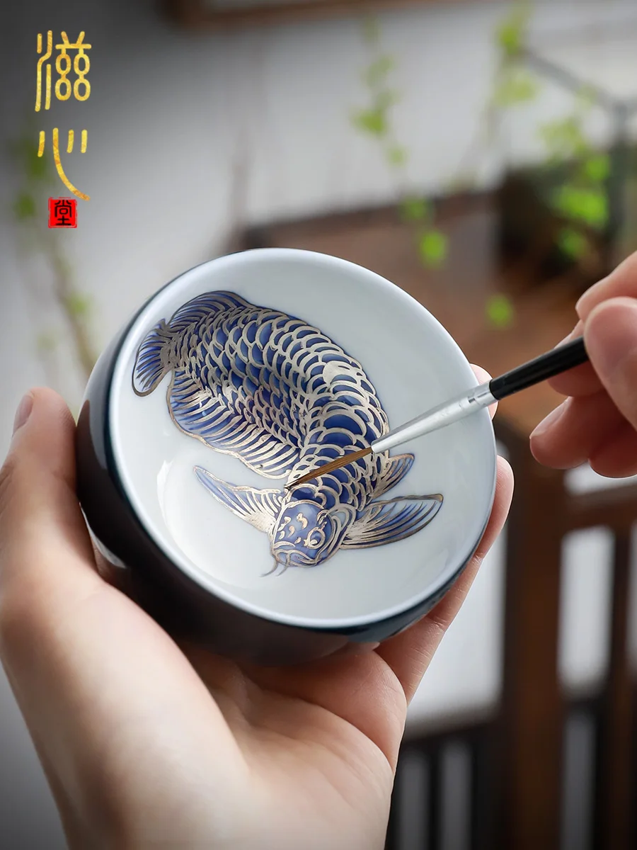 High-End Jiang Zuqing Hand Painted Silver Tea Cup Arowana Personality Men's Single Female Kung Fu Porcelain Tasting
High-End Jiang Zuqing Hand Painted Silver Tea Cup Arowana Personality Men's Single Female Kung Fu Porcelain Tasting