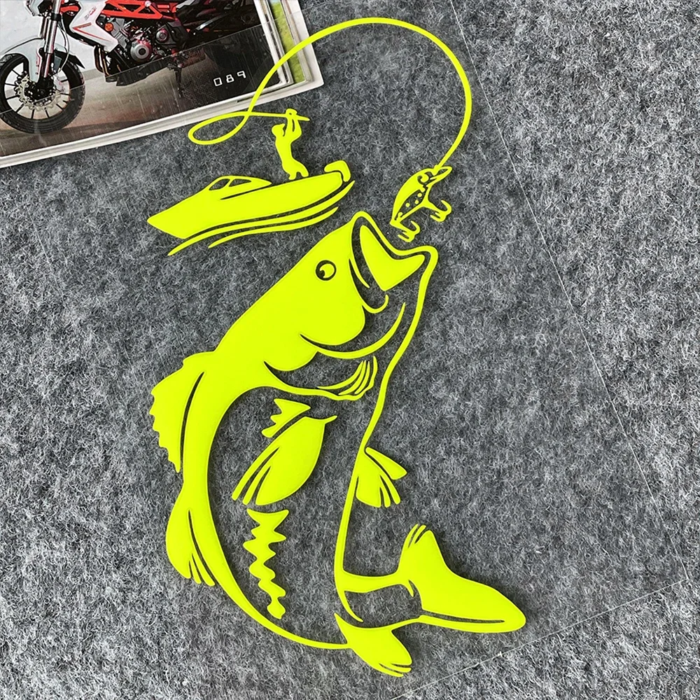 Classic Design Fishing Fluorescent Yellow Stickers Decor Car Body Occlusion Scratch Window Windshield Rear Decal Accessories
Classic Design Fishing Fluorescent Yellow Stickers Decor Car Body Occlusion Scratch Window Windshield Rear Decal Accessories