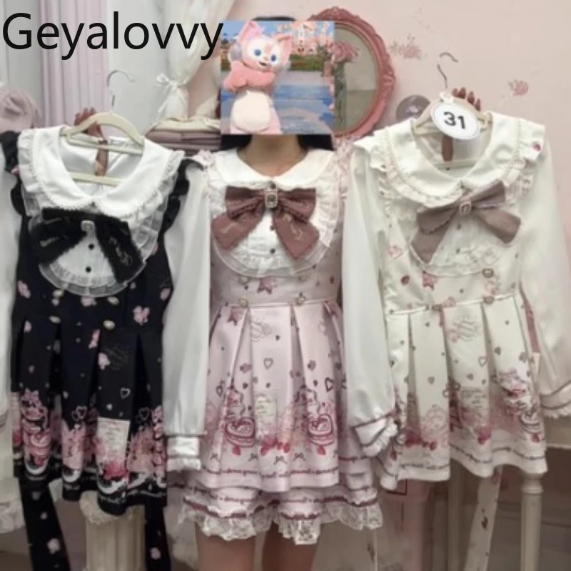 Осень 2023, новый японский комплект шахтного платья, массовый кукольный воротник, облегающие платья с длинными рукавами и принтом, юбка, комплекты из двух предметов
Осень 2023, новый японский комплект шахтного платья, массовый кукольный воротник, облегающие платья с длинными рукавами и принтом, юбка, комплекты из двух предметов