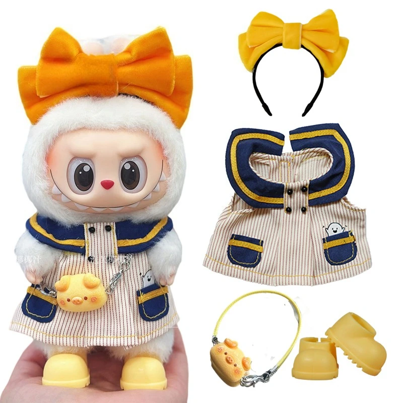 For 17cm labubu 3.0 v1/v2/v3 cotton doll Yellow Rose outfits for Ropa Labubu Doll Accessories
For 17cm labubu 3.0 v1/v2/v3 cotton doll Yellow Rose outfits for Ropa Labubu Doll Accessories