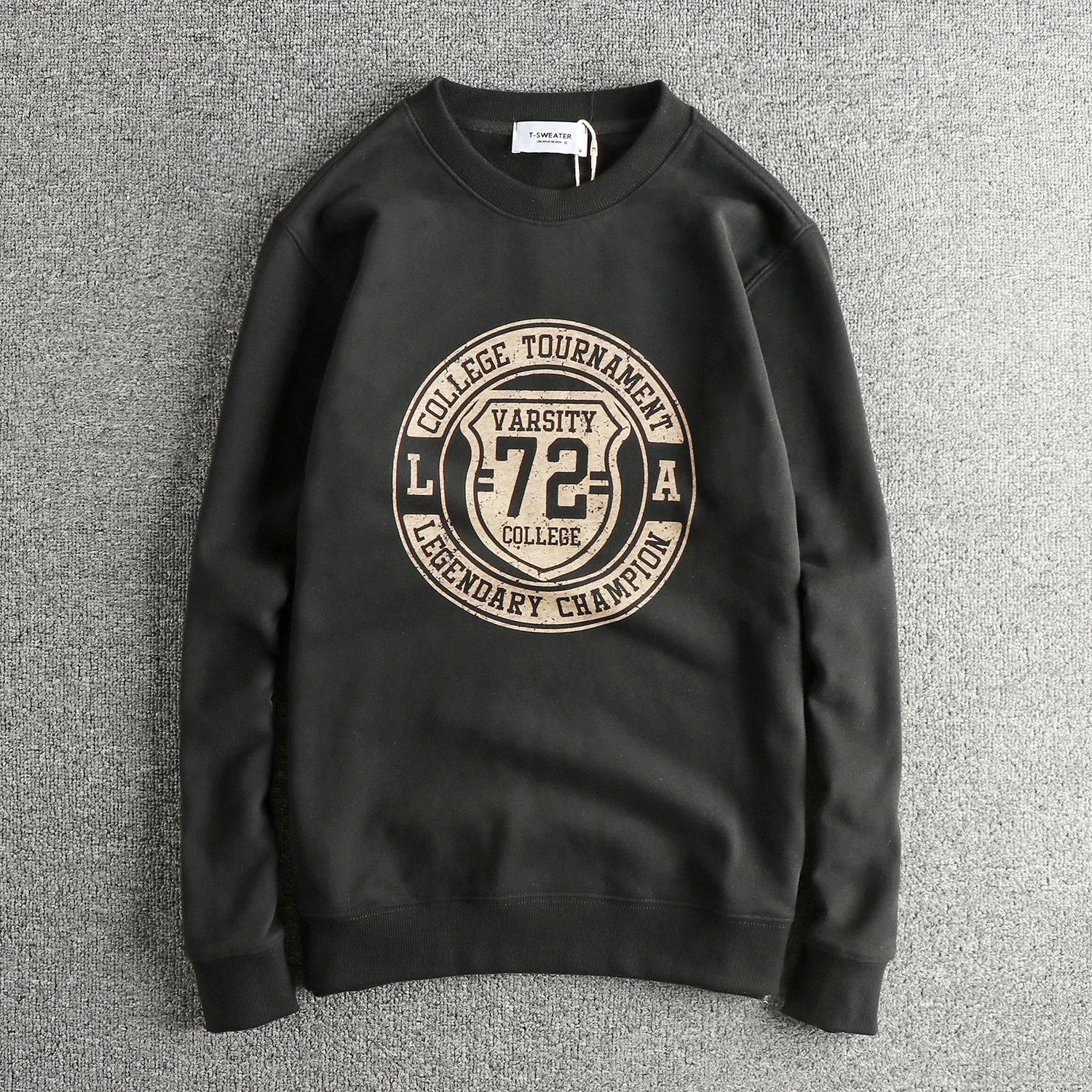 Толстовка с длинными рукавами и буквенным принтом в стиле ретро, мужской тяжелый махровый бархатный толстый топ
Толстовка с длинными рукавами и буквенным принтом в стиле ретро, мужской тяжелый махровый бархатный толстый топ