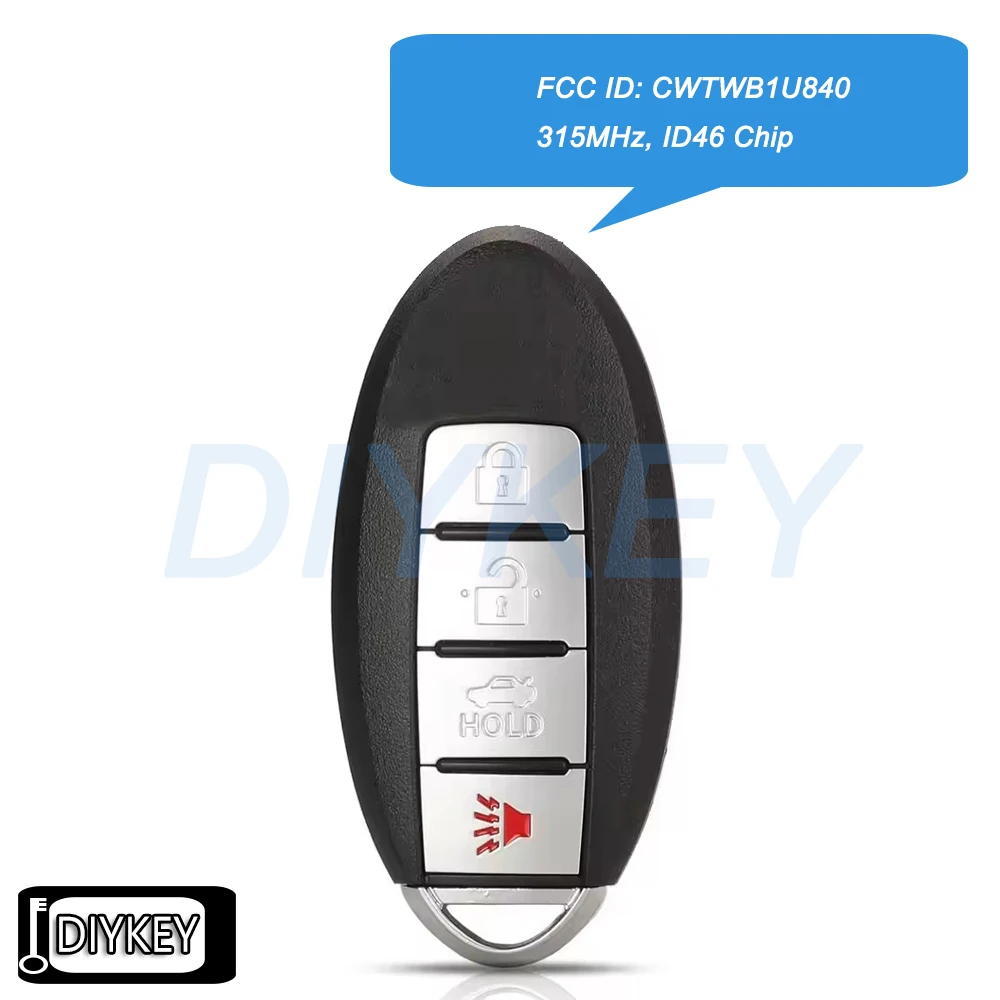 4 кнопки, умный дистанционный автомобильный брелок с чипом ID46 315 МГц для Nissan Sentra Versa Leaf 2013 2014 2015 2016 2017 2018 2019 CWTWB1U840
4 кнопки, умный дистанционный автомобильный брелок с чипом ID46 315 МГц для Nissan Sentra Versa Leaf 2013 2014 2015 2016 2017 2018 2019 CWTWB1U840