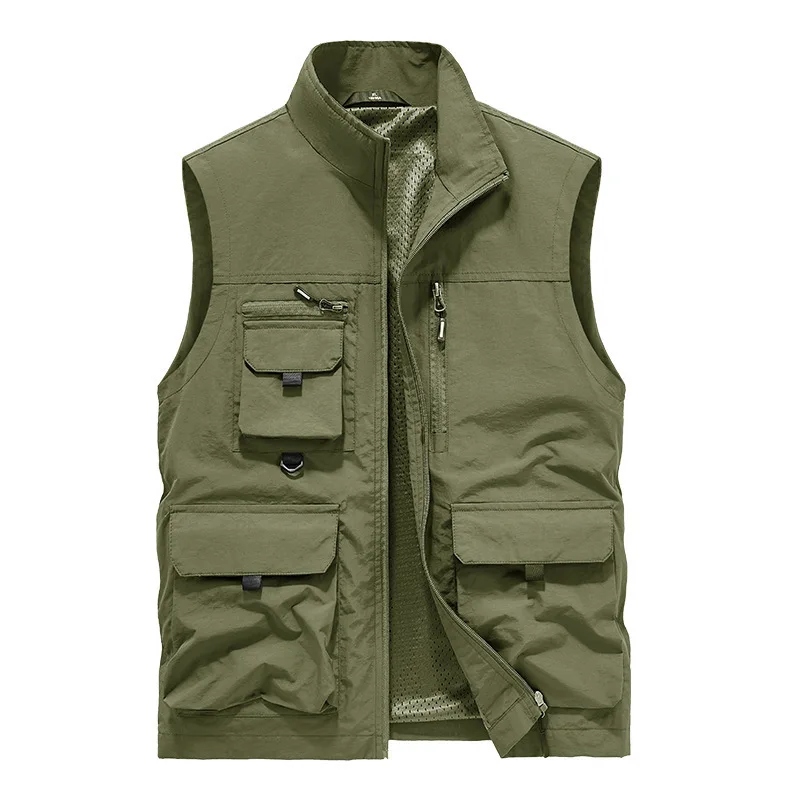 New Fashion Men Outdoor Multi-pockets Fishing Vests Coats Waterproof Sleeveless Jackets Men Breathable Quick-drying Waistcoats 5
New Fashion Men Outdoor Multi-pockets Fishing Vests Coats Waterproof Sleeveless Jackets Men Breathable Quick-drying Waistcoats 5