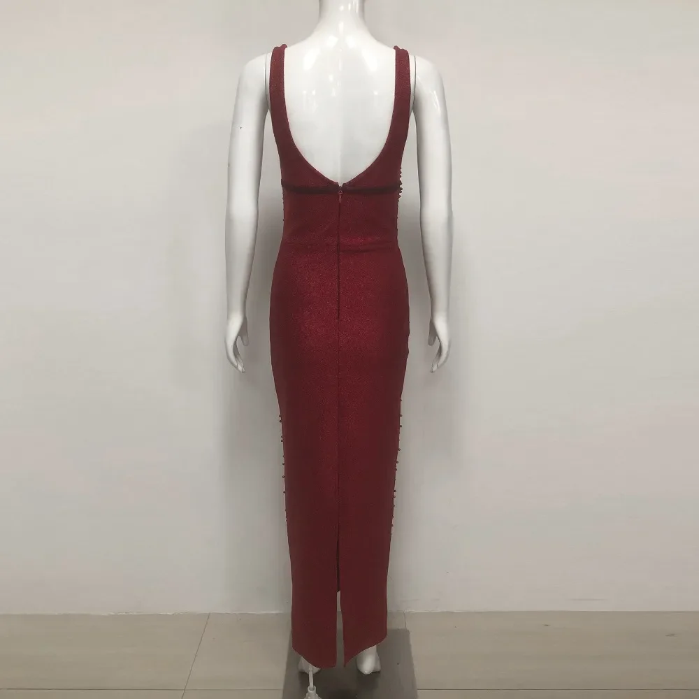 Luxury Burgundy Hand Beaded Pearl Bodycon Maxi Dress Elegant Evening Gown for Wedding Guest Formal Prom Birthday Party Outfits
Luxury Burgundy Hand Beaded Pearl Bodycon Maxi Dress Elegant Evening Gown for Wedding Guest Formal Prom Birthday Party Outfits