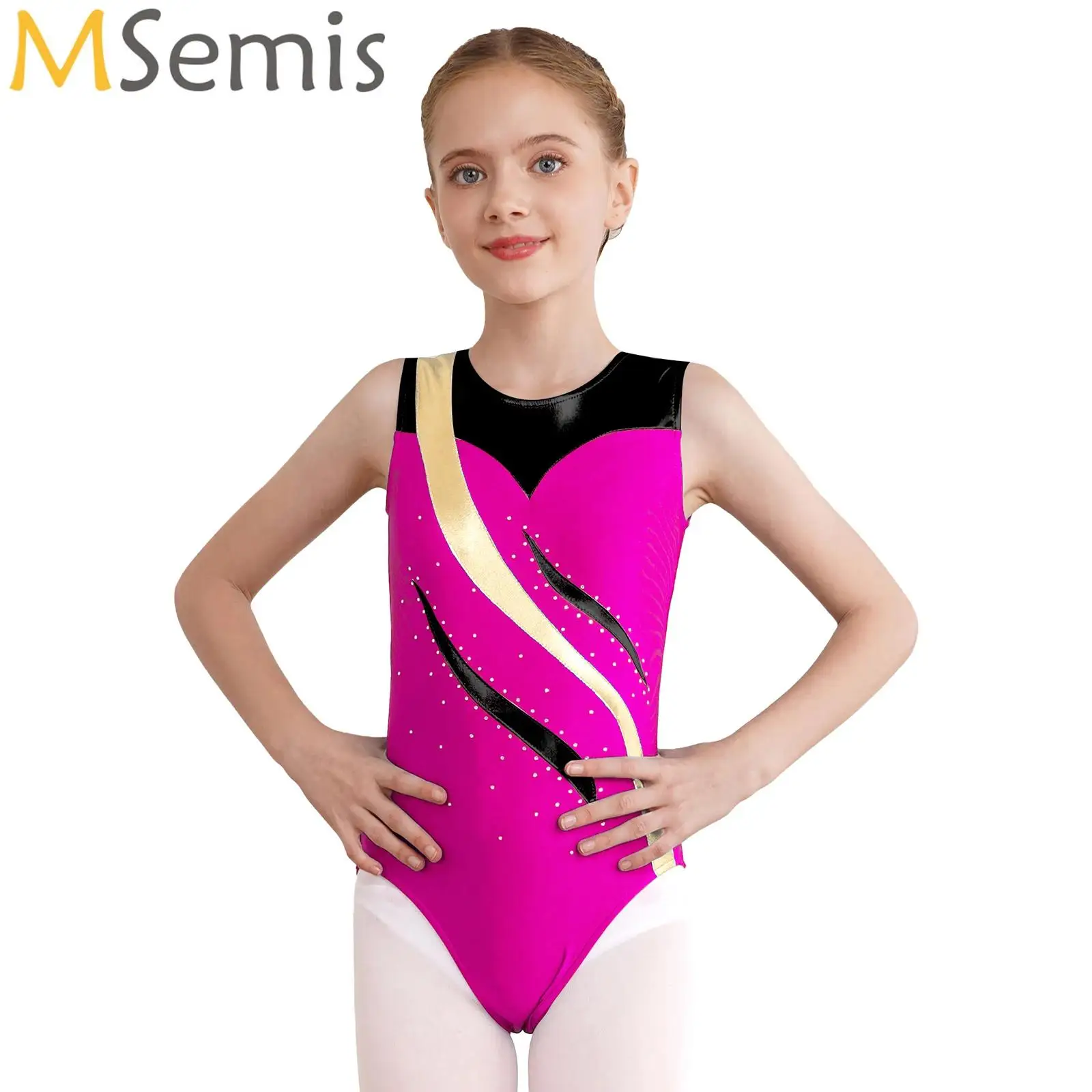 Kids Girls Ballet Leotards Sleeveless Patchwork Gymnastics Leotard Bodysuit Ballerina Costume Ballet Dress Dance Training Wear
Kids Girls Ballet Leotards Sleeveless Patchwork Gymnastics Leotard Bodysuit Ballerina Costume Ballet Dress Dance Training Wear