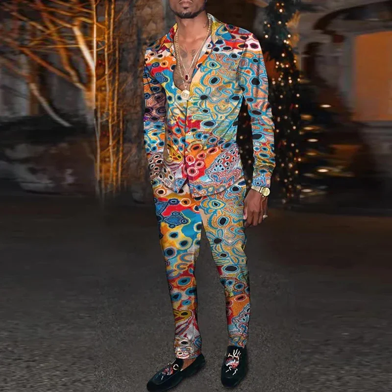 Fashion Colorful 3D Print Men Harajuku Style Clothing Suits Tracksuit Long Sleeve Shirt Long Pants Two Piece Sets Clothing
Fashion Colorful 3D Print Men Harajuku Style Clothing Suits Tracksuit Long Sleeve Shirt Long Pants Two Piece Sets Clothing