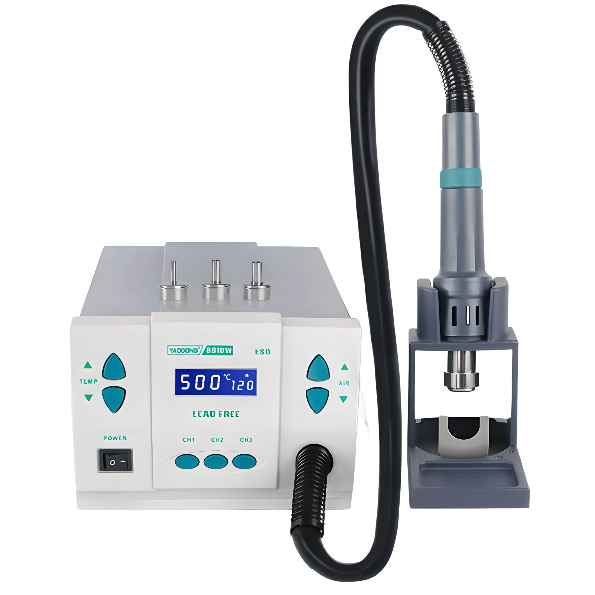YAOGONG 861DW Lead-free Soldering Station Hot Air Rework for Motherboard Phone PCB Welding Desoldering Repair Tools
YAOGONG 861DW Lead-free Soldering Station Hot Air Rework for Motherboard Phone PCB Welding Desoldering Repair Tools