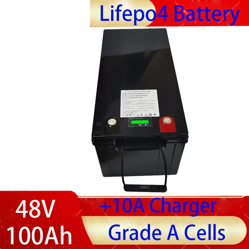 lithium 48v 100AH lifepo4 battery with BMS for tricycle golf cart inverter Solar energy storage scooter + 10A charger
lithium 48v 100AH lifepo4 battery with BMS for tricycle golf cart inverter Solar energy storage scooter + 10A charger