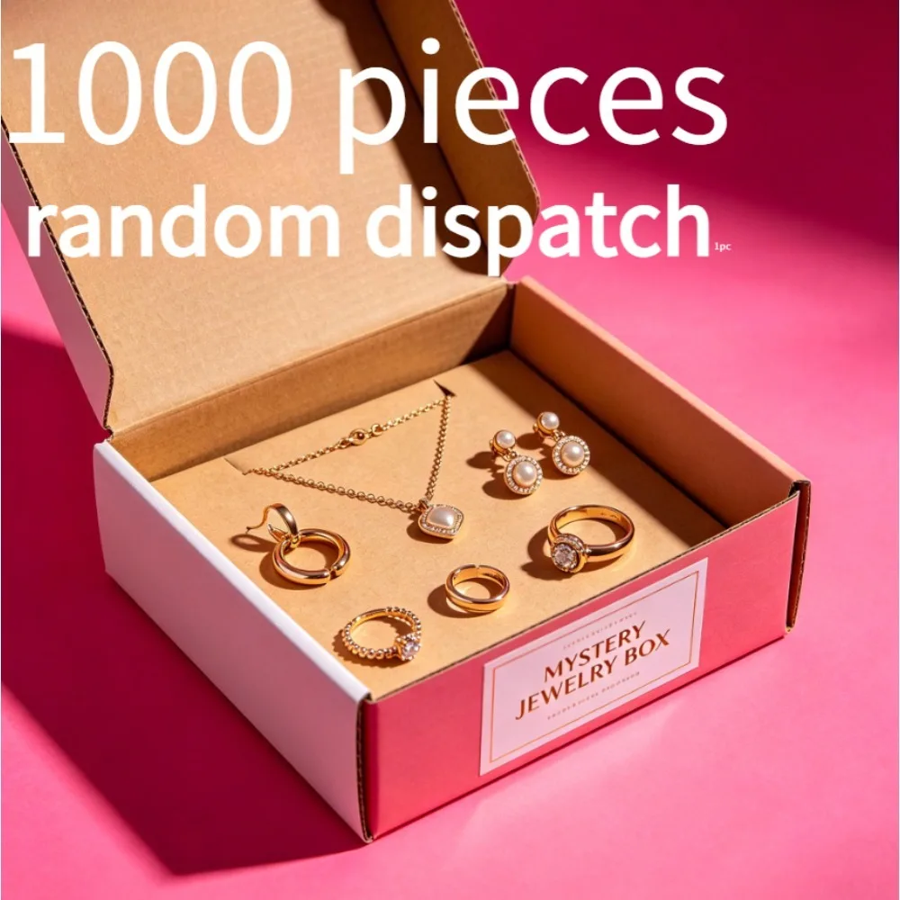 1000 Pieces Will Be Sent Randomly Holiday Gift Jewelry Mystery Blind Box Random Mix Jewelry Set Birthday Surprise Lucky Box for Girls Women
1000 Pieces Will Be Sent Randomly Holiday Gift Jewelry Mystery Blind Box Random Mix Jewelry Set Birthday Surprise Lucky Box for Girls Women