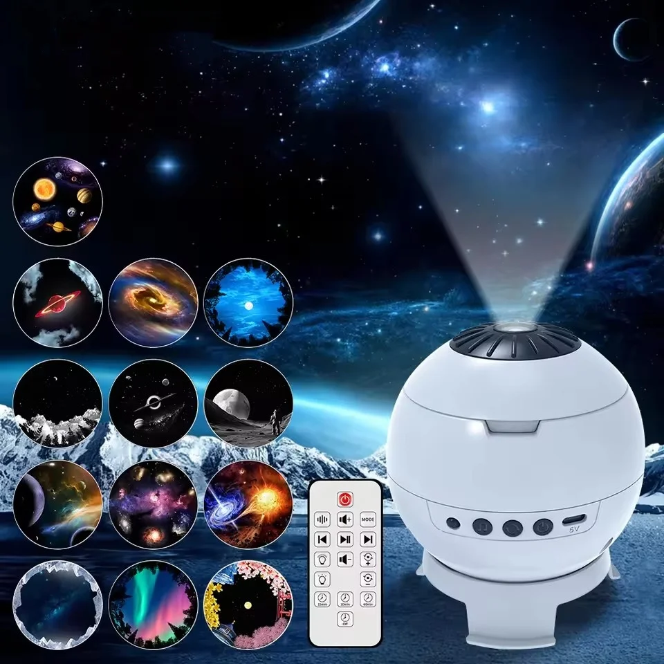 13 in 1 Galaxy Projector Mood Light with Bluetooth Speaker & White Noise, Remote Star Projector Night Light for Bedroom Decor
13 in 1 Galaxy Projector Mood Light with Bluetooth Speaker & White Noise, Remote Star Projector Night Light for Bedroom Decor