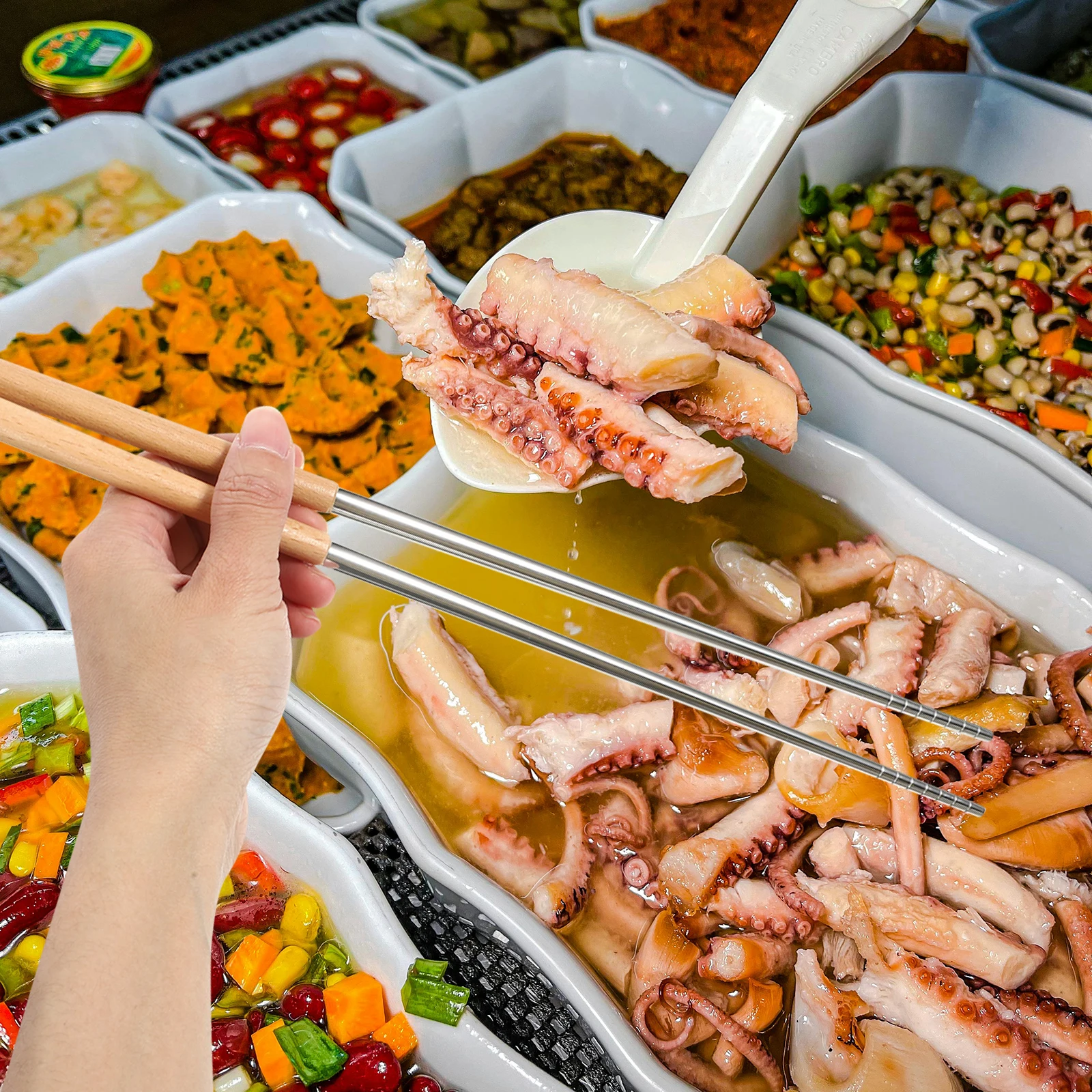 Stainless Steel Frying Chopsticks Long Handle Extra Thick Portable Hot Pot Cooking Kitchen Utensils Smooth
Stainless Steel Frying Chopsticks Long Handle Extra Thick Portable Hot Pot Cooking Kitchen Utensils Smooth