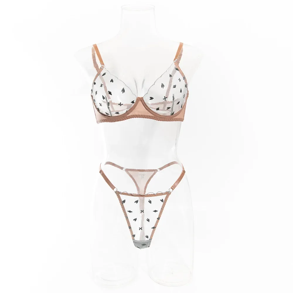 Valentine's Day See-through Poker Geometric Lingerie Seduces Hot Love Embroidery Comfortable High Quality Push-up Underwear Set
Valentine's Day See-through Poker Geometric Lingerie Seduces Hot Love Embroidery Comfortable High Quality Push-up Underwear Set