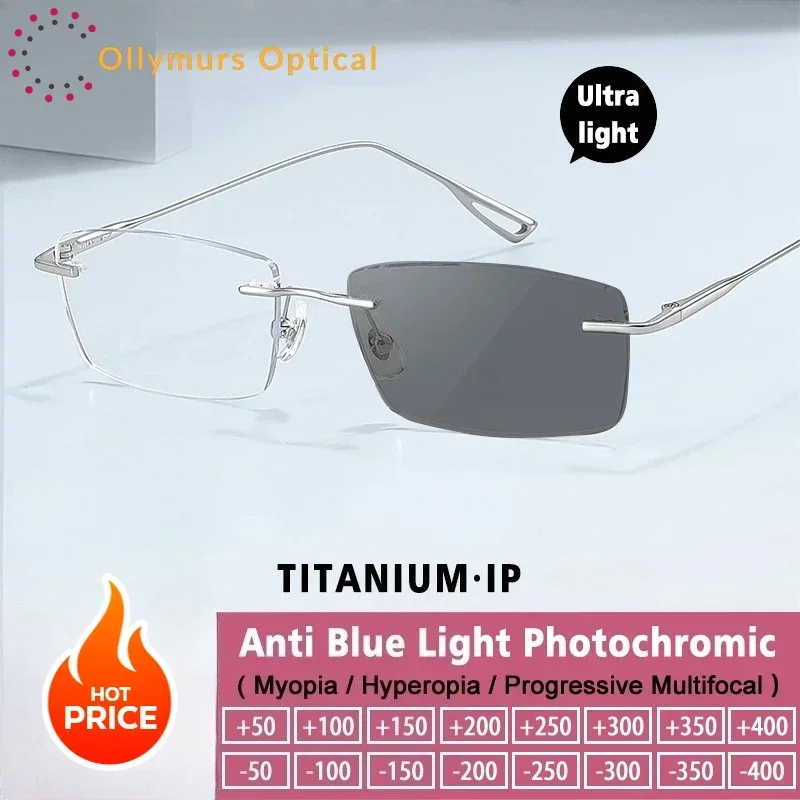 Ollymurs Simple Ultralight Rimless Myopia Glasses Men Women Pure Titanium Computer Reading Glasses Multifocal Photochromic Eyewe
Ollymurs Simple Ultralight Rimless Myopia Glasses Men Women Pure Titanium Computer Reading Glasses Multifocal Photochromic Eyewe
