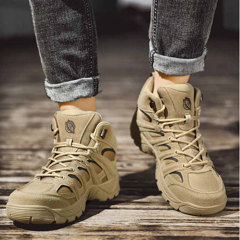 Men's Fashion Outdoor Hiking Shoes Non-slip Wear-resistant Sole Lace-up High-top Men‘s Casual Sneakers Shoes Suitable for Hiking
Men's Fashion Outdoor Hiking Shoes Non-slip Wear-resistant Sole Lace-up High-top Men‘s Casual Sneakers Shoes Suitable for Hiking
